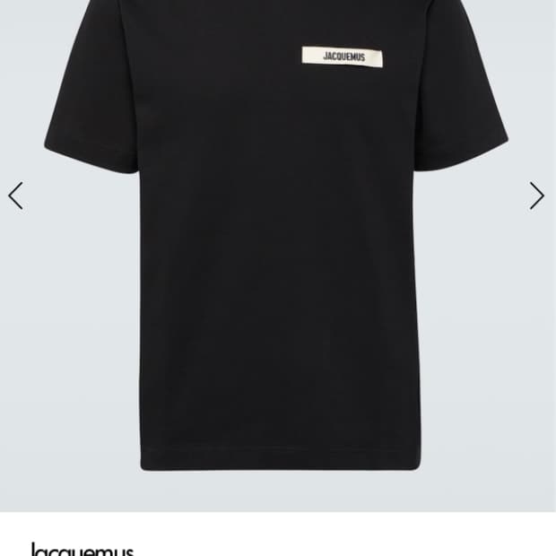 자크뮈스 Le T-Shirt Gros Grain 블랙 XL / 오버핏