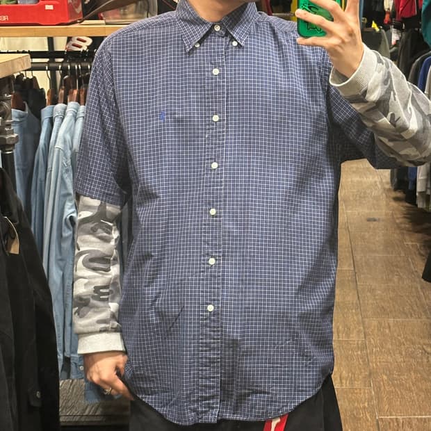 [HI] 폴로 랄프로렌 반팔셔츠 체크네이비