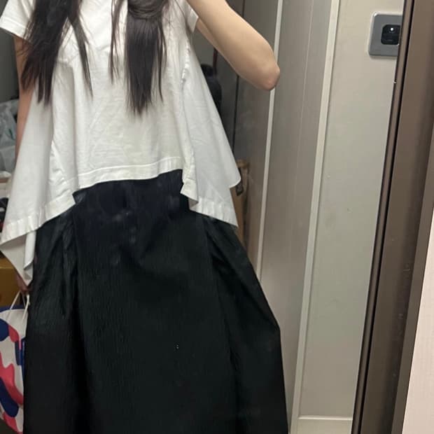 사카이 셔츠 언발 티셔츠