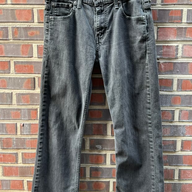 [30x30] 리바이스 569 흑청 루즈 스트레이트 데님 팬츠