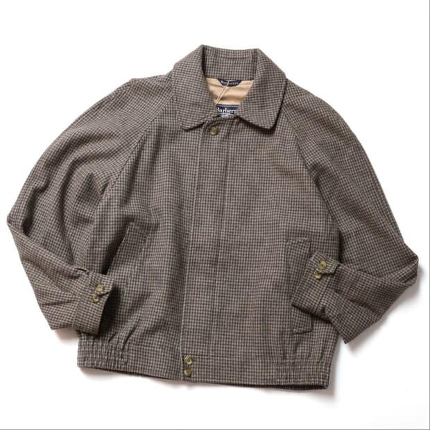버버리 Burberrys Check Pattern Wool Blouson