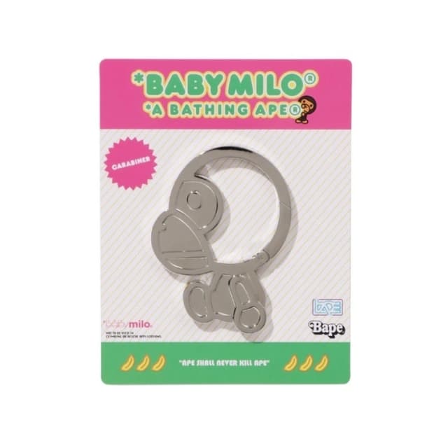 베이프 정품 베이비 마일로 카라비너 키링