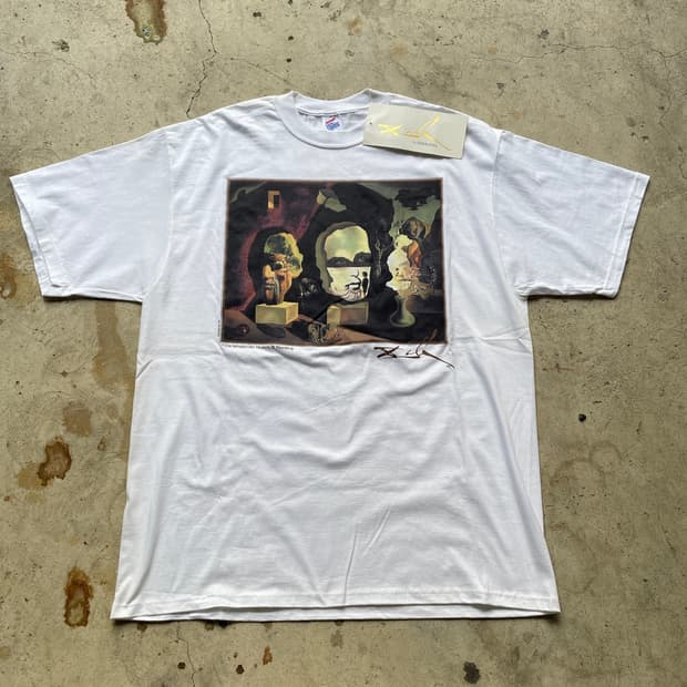 Dead stock)90s 살바도르 달리 아트 티셔츠