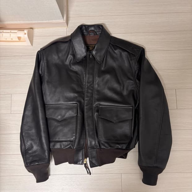 (36size) 콕핏 a-2 차심 홀스하이드 가죽자켓