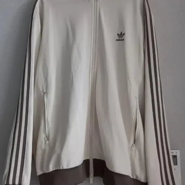 아디다스 희귀 대장급 베이지 브라운 트랙탑 저지 져지집업 110/XXL
