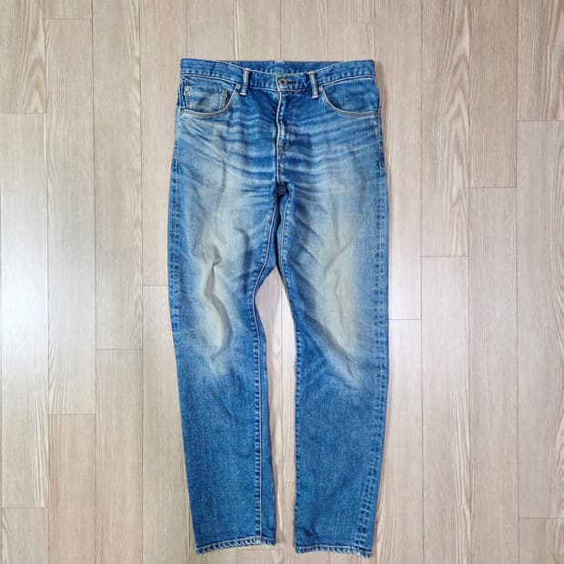 스펠바운드 재팬 테이퍼드 셀비지 데님 팬츠