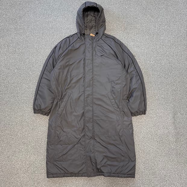나이키 후드 롱 코트 패딩 