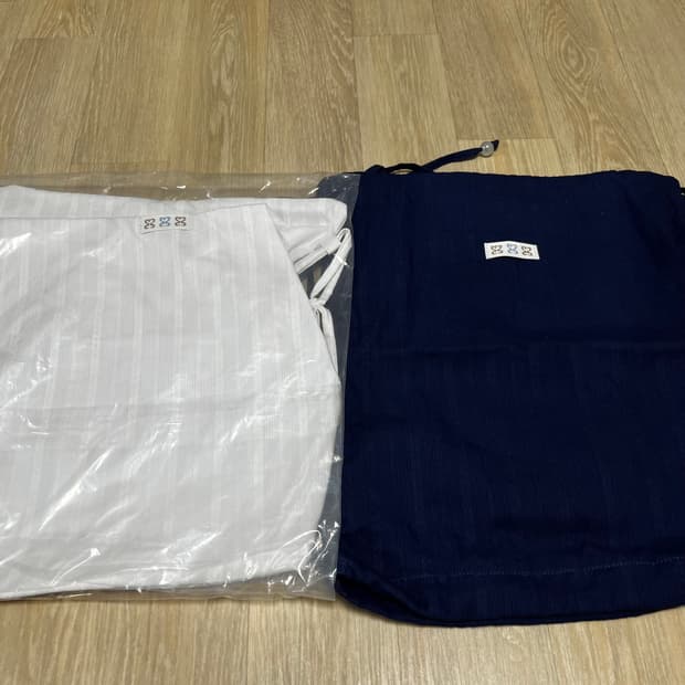 (OS) 새상품 코드그라피 우먼 레이스 드로우 스트링백 네이비 / 화이트