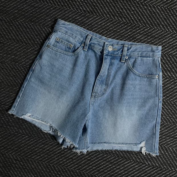 빈티지 우먼스 커팅 데님 숏 팬츠y 3239