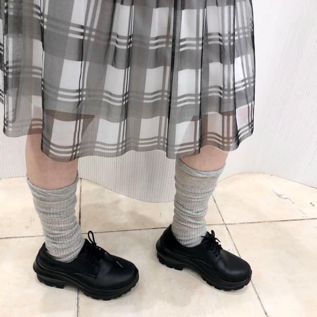 Noir Check Skirt