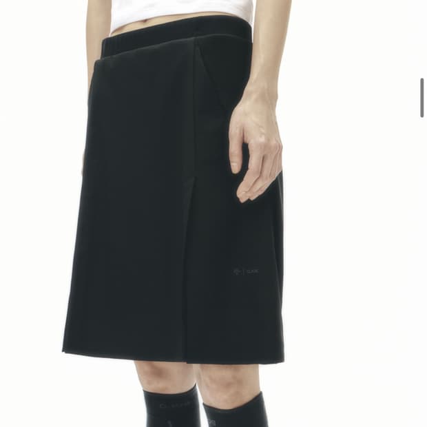 오호스X데상트 Slit detail skirt pants 미디스커트