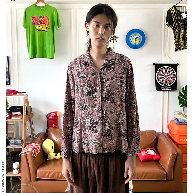 Jpn Vintage Western Paisley Shirt