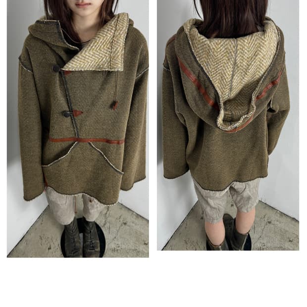 캐피탈 (KAPITAL) 오버 후디 스목 점퍼