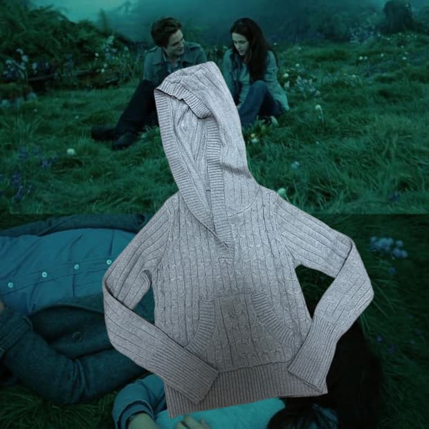 꽈배기 니트 후드