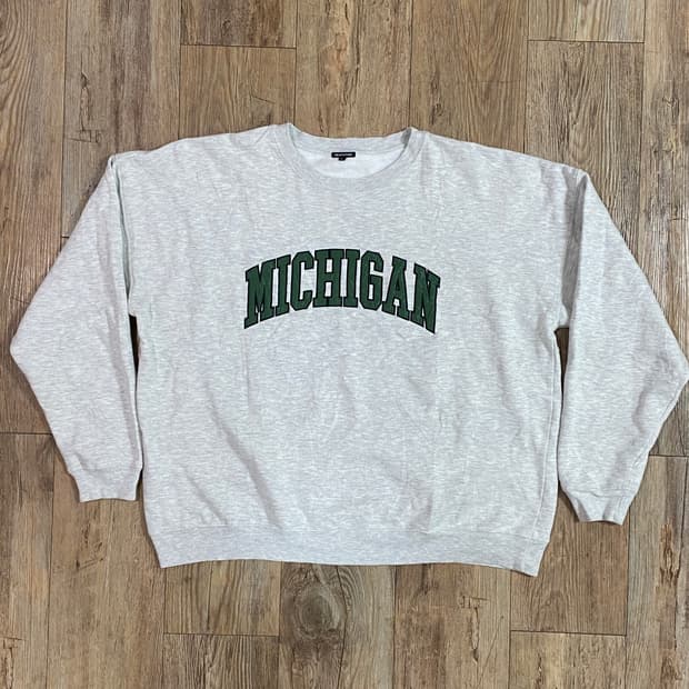 프릭스 스토어 미시간 스펠아웃 스웻셔츠 맨투맨 그레이 L