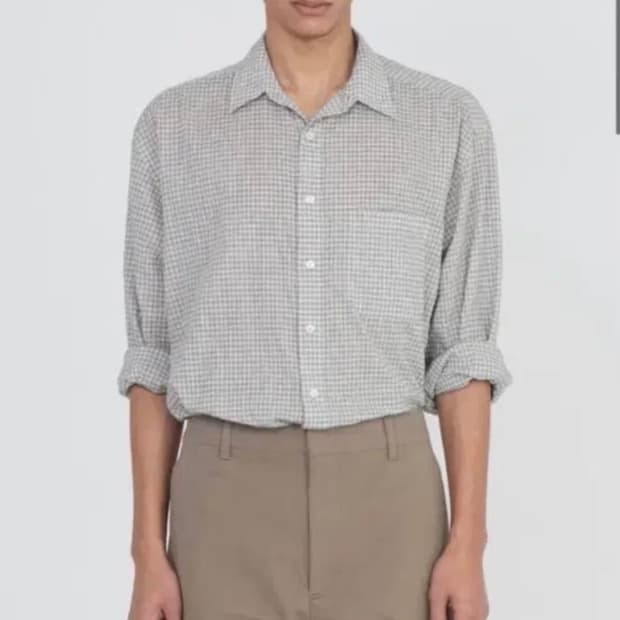 [3] 브라운야드 체크 셔츠 아이보리