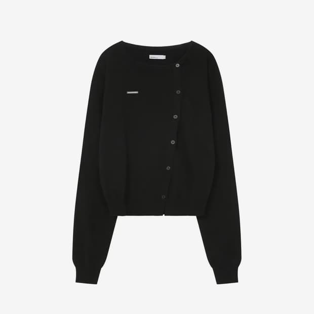 미세키서울 언발 가디건 unbalaced knit cardigan