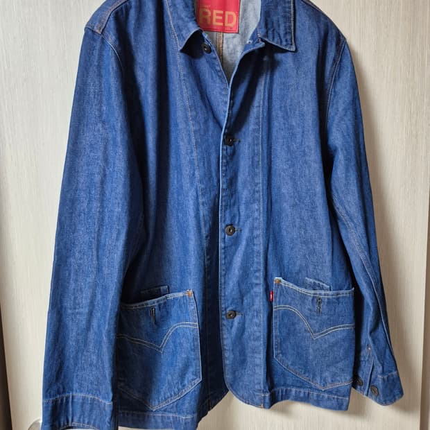 리바이스 엔지니어드 코트 자켓 레드라인 m 남성