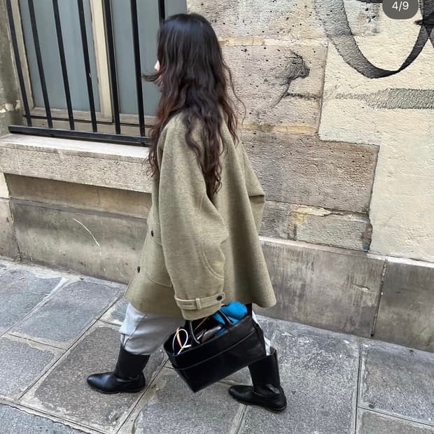 에토스 미디코트 카키