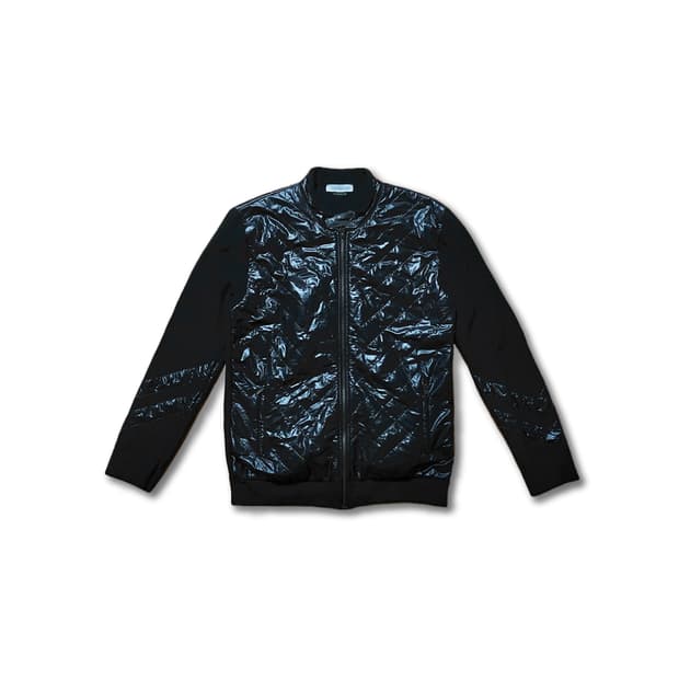 Sleek Nylon Fuse Knit Jacket