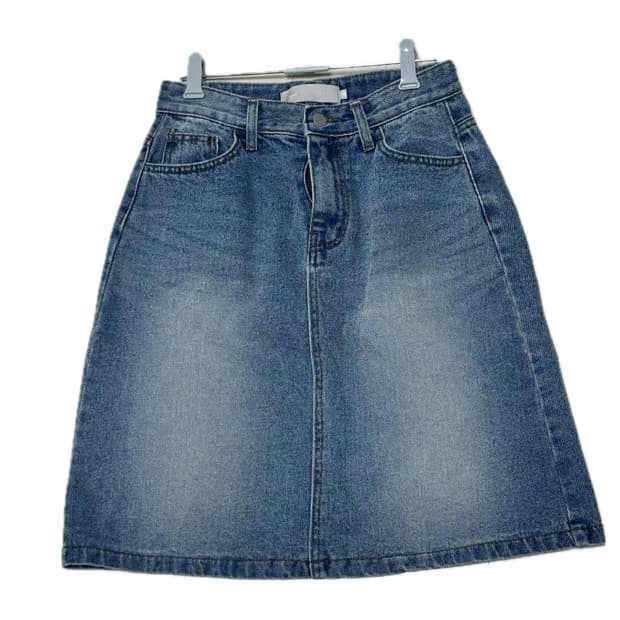 미디 청 스커트