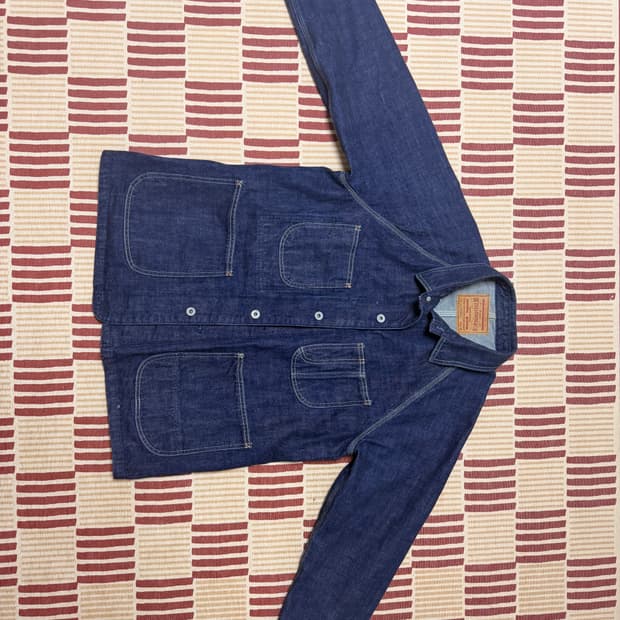 SELVEDGE DENIM COVER ALL JACKET_INDIGO