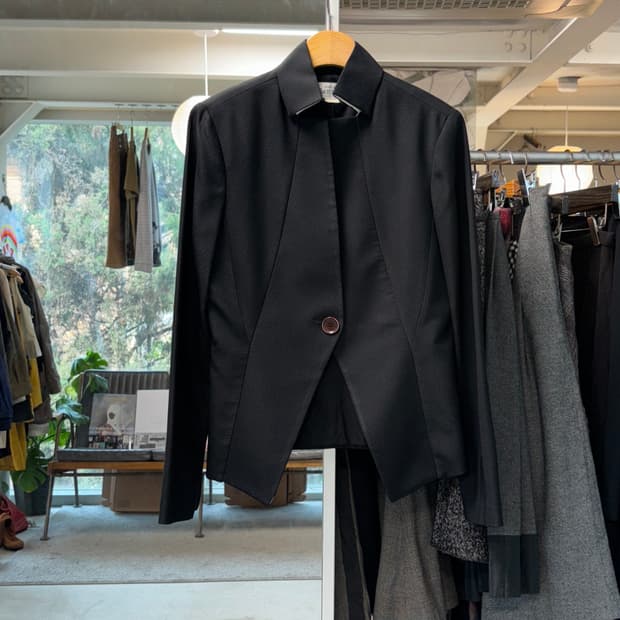 빈티지 스탠드 카라 자켓