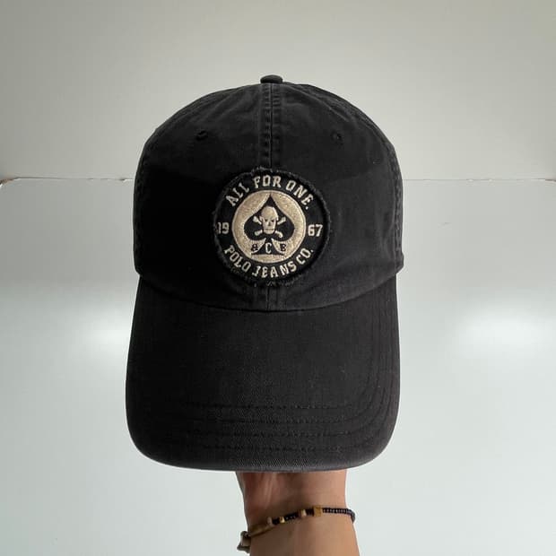 Polo jeans 폴로 진스라인 90‘s 스컬 스페이드 워시드 볼캡