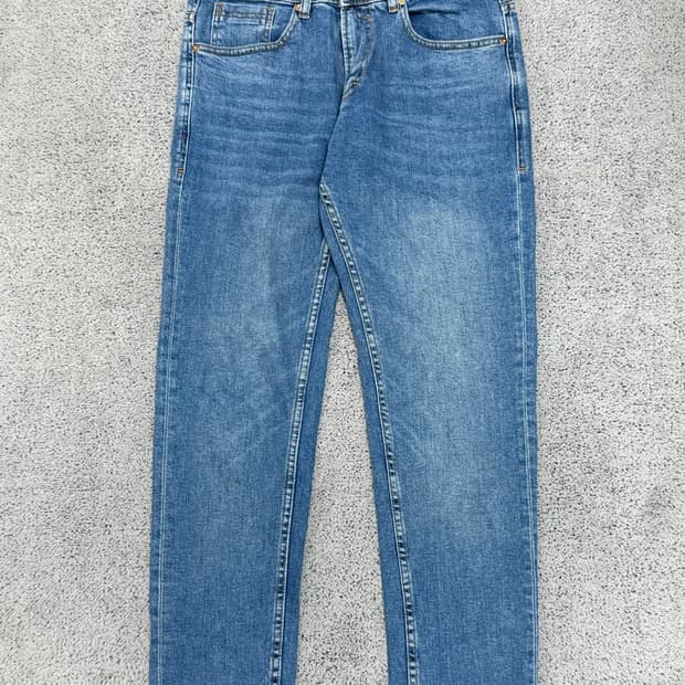 자라 슬림핏 중청 데님 팬츠