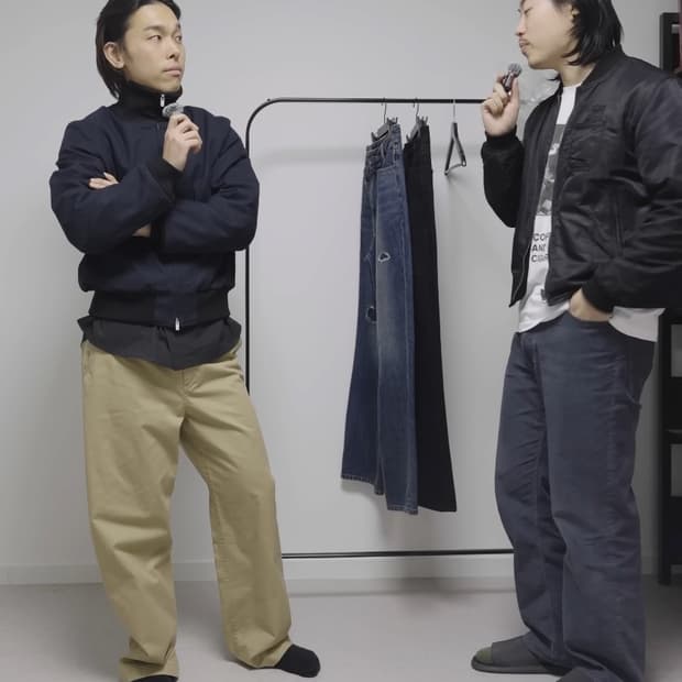 벨리에 브로큰엄브렐라 재팬 탱커 자켓 블루블랙(S)