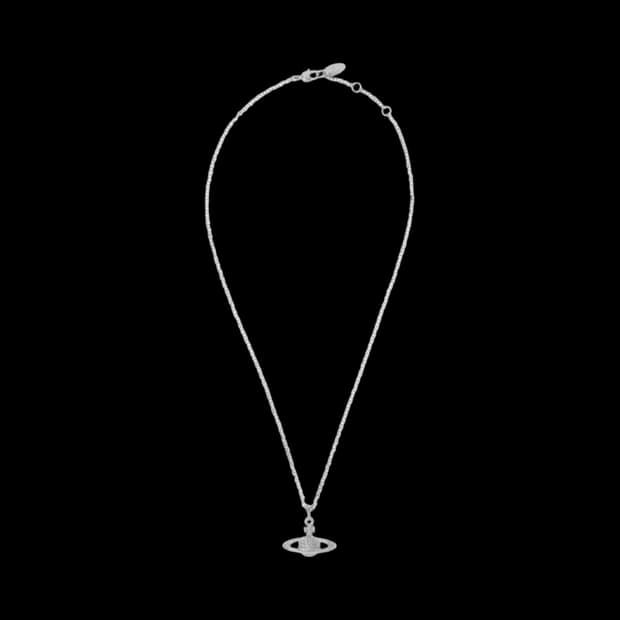 비비안 웨스트우드 미니 바스 릴리프 펜던트 실버