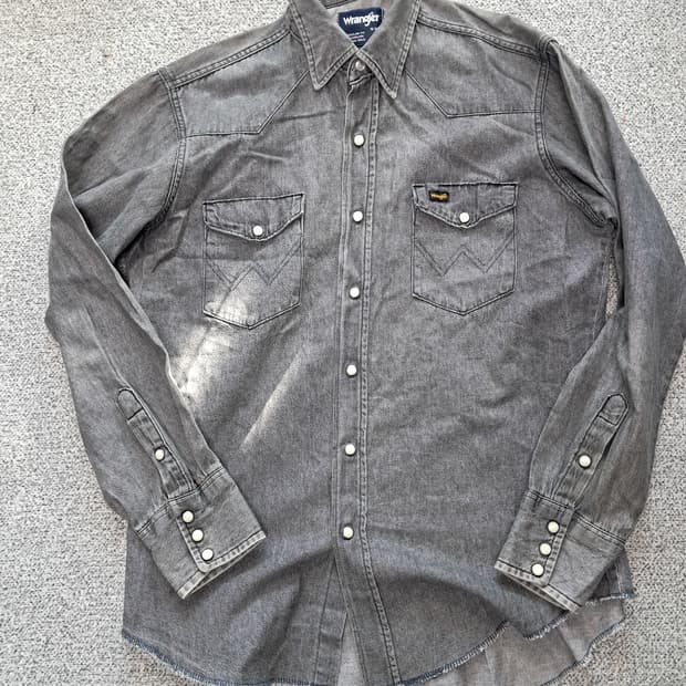 랭글러 웨스턴데님셔츠 