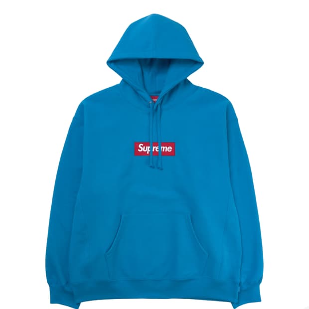 25fw 슈프림 박스로고 후드 로얄[XL]