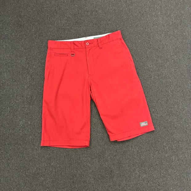 L)Dickies 빈티지 레드 코튼 쇼츠