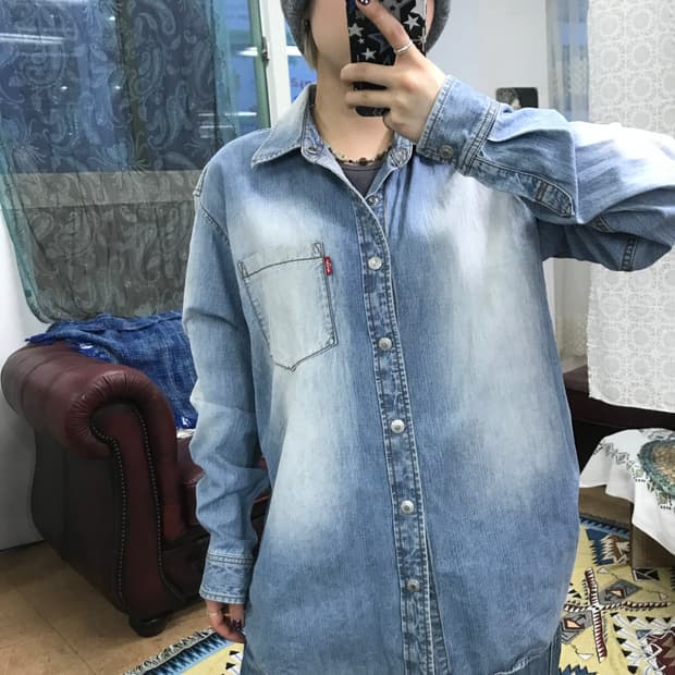 리바이스 워시드 데님 셔츠 (Z1037)