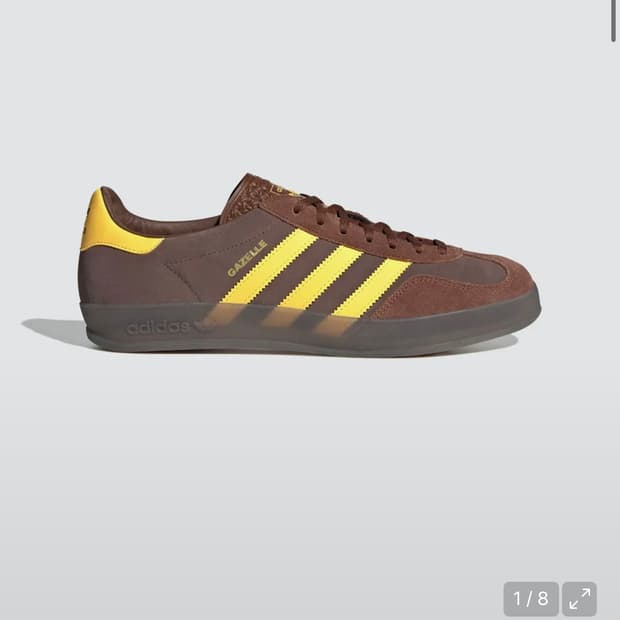 아디다스 가젤 인도어 브라운옐로우