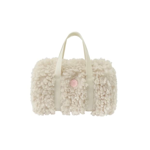 미닛뮤트 시어링 도트백 크림