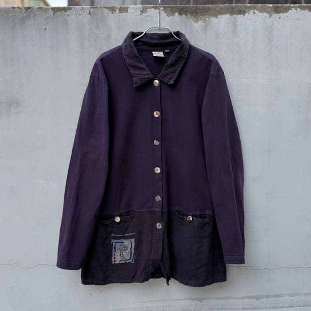 USA 빈티지 포커스 퍼플 자켓