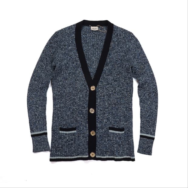 셀린느 Celine Gold Button Wool Cardigan
