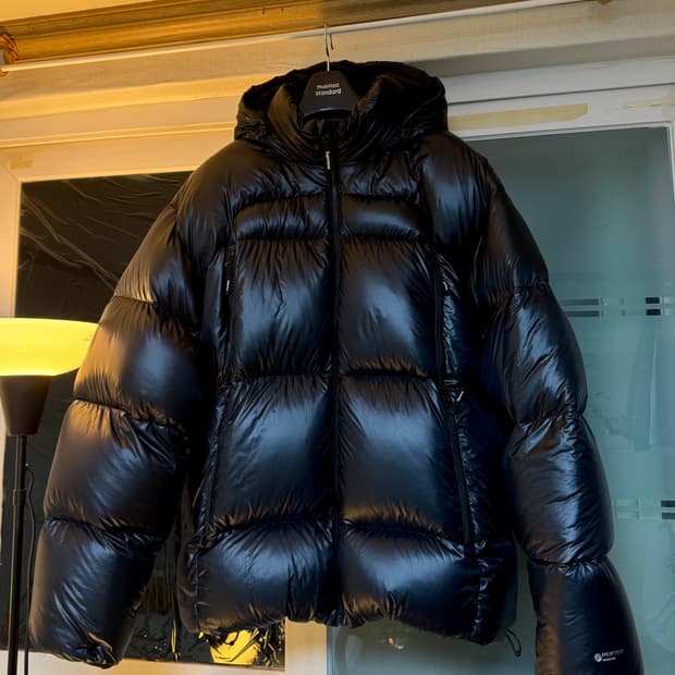 [XL] 슈프림 페더웨이트 다운 퍼퍼 자켓 블랙 - 23FW