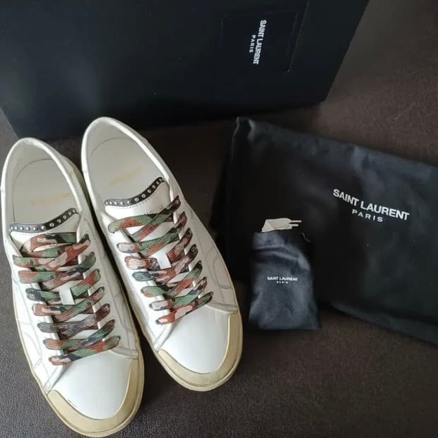 16ss 생로랑 서프 카모 스니커즈