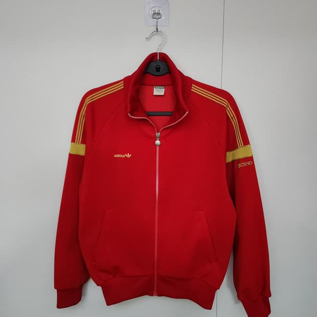 아디다스 100 서독 70s 불꽃마크 트랙자켓 져지 집업