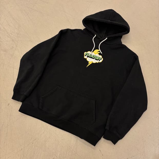 필이너프 센터로고 스웻 후드티