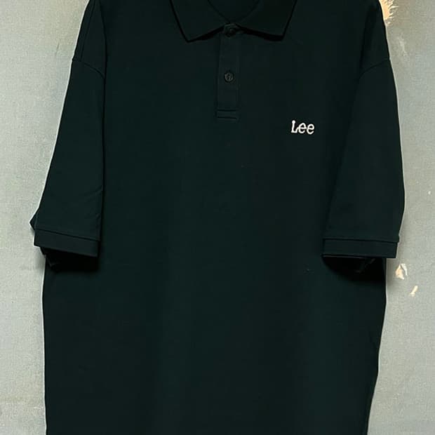 LEE 리 스몰로고 피케 카라넥 반팔티셔츠 새상품 루즈핏 XL 105
