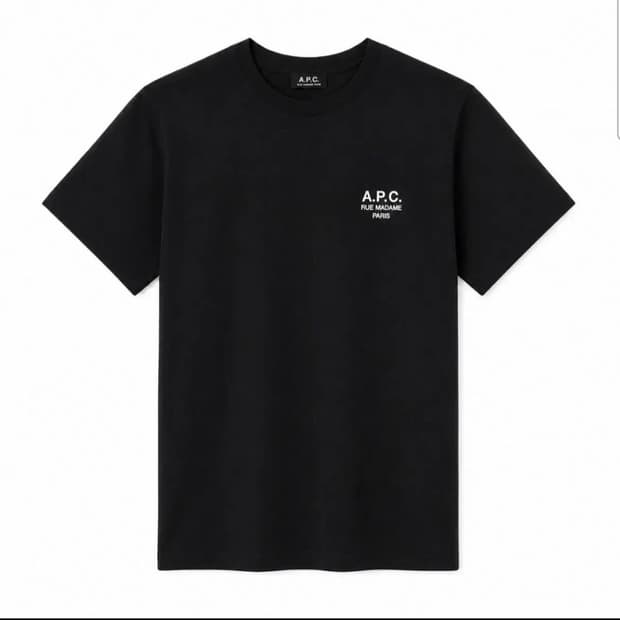 아페쎄 A.P.C  먹색 반팔티