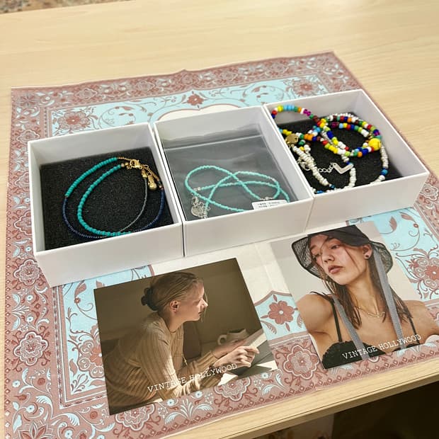 빈티지헐리우드 목걸이 4개 일괄