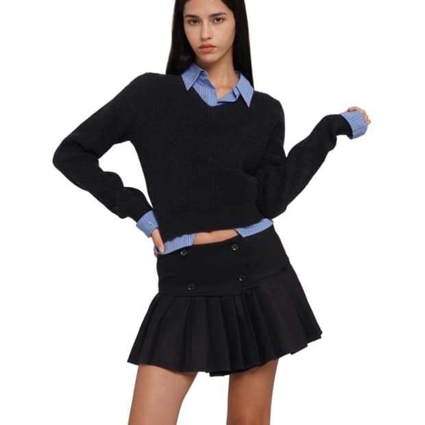 Sweetchilling 니트셔츠 세트