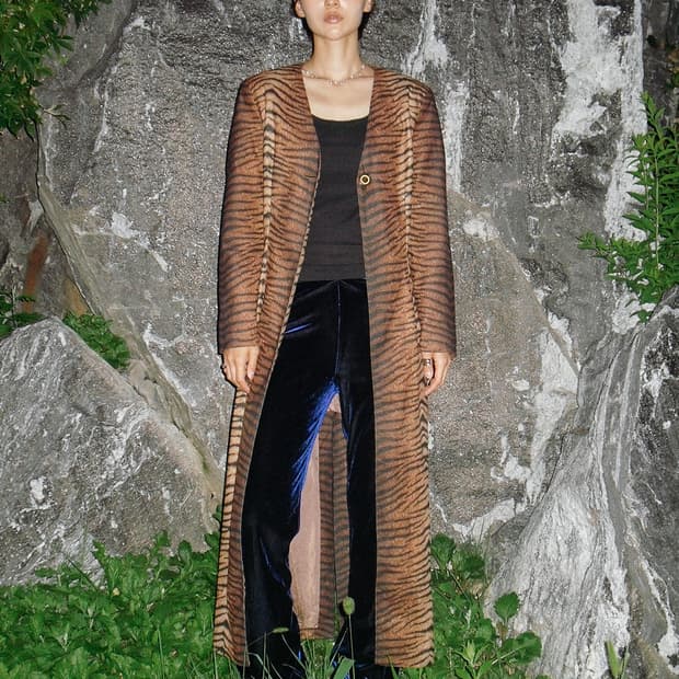 Leopard long coat