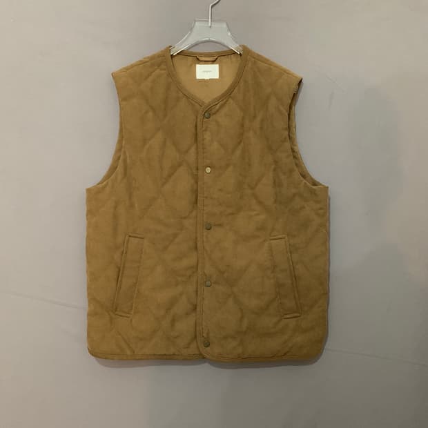 L 코오롱 에피그램 퀼팅 패딩 코듀로이 베스트 골덴 조끼
