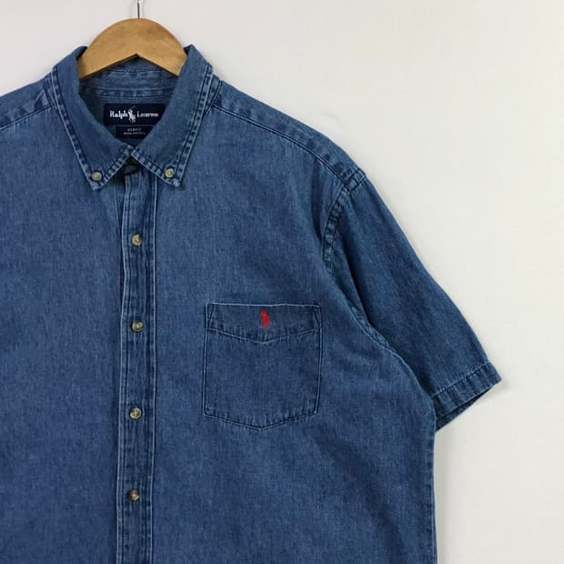 Xxl 폴로 데님 셔츠